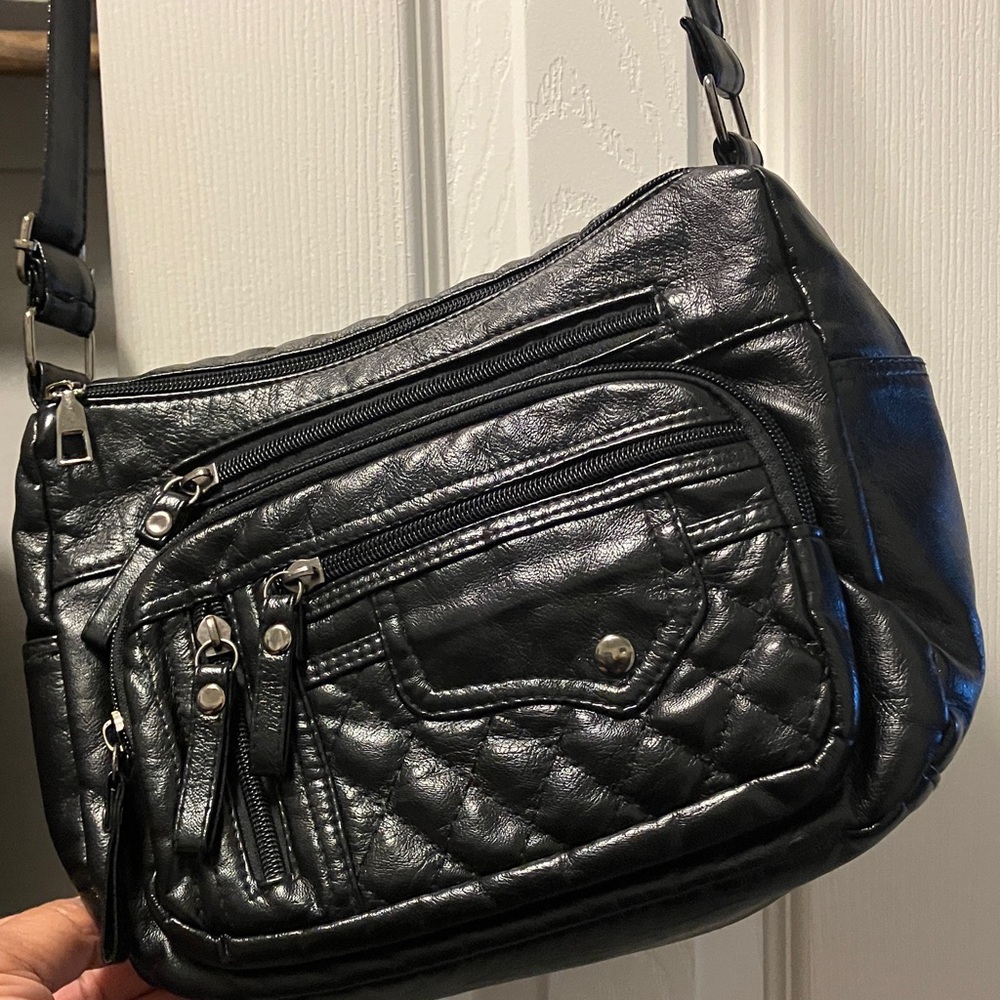 Elegant Black  Crossbody Bag